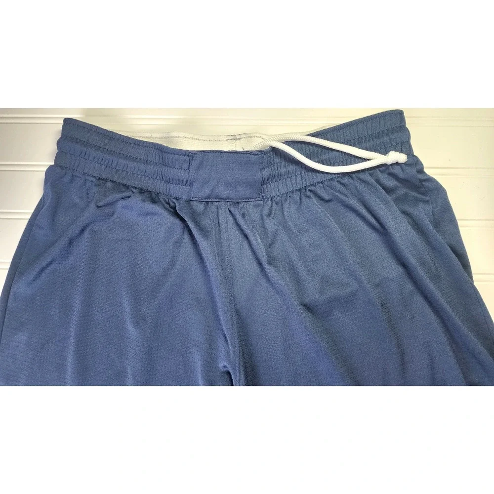 Nike Basketball Shorts Kids Medium Navy White Dri-FIT Mesh Athletic